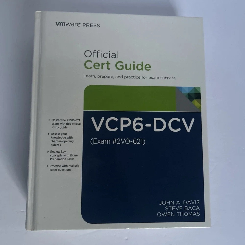 VCP6-DCV Official Cert Study Guide Exam 2V0-621  Hardcover  Used Good